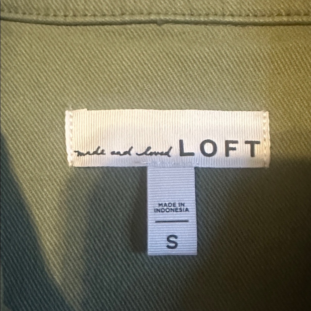 LOFT Olive Green Utility Jacket - Picture 2 of 4